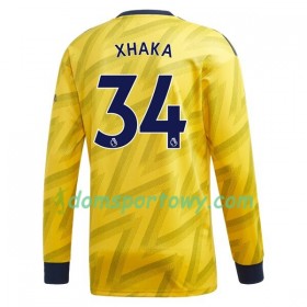Koszulka Arsenal Granit Xhaka 34 Wyjazdowe Koszulki Piłkarskie 2019-2020 Długi Rękaw